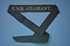 H.M.S. Adamant. Royal Navy WW1 Submarine Depot Ship Cap Tally
