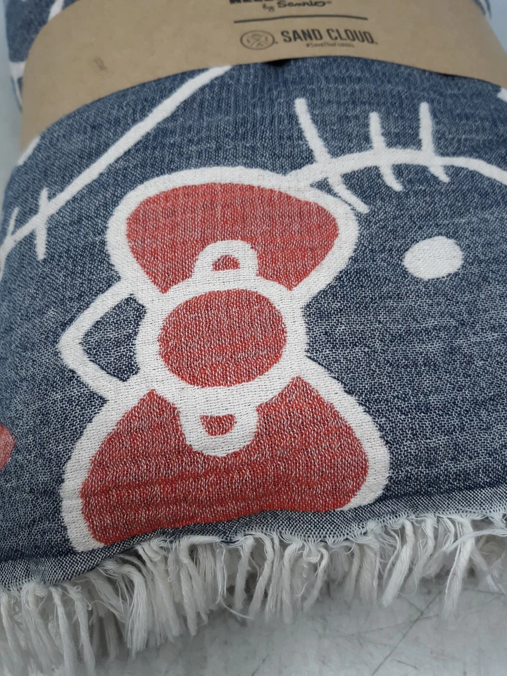 Sand Cloud Hello Kitty Bows Party Blanket 90"x90" Blue - Image 3 of 4