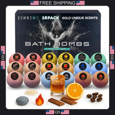 18 Pack Men's Bath Bombs Aromatherapy Relaxation Gift Set
