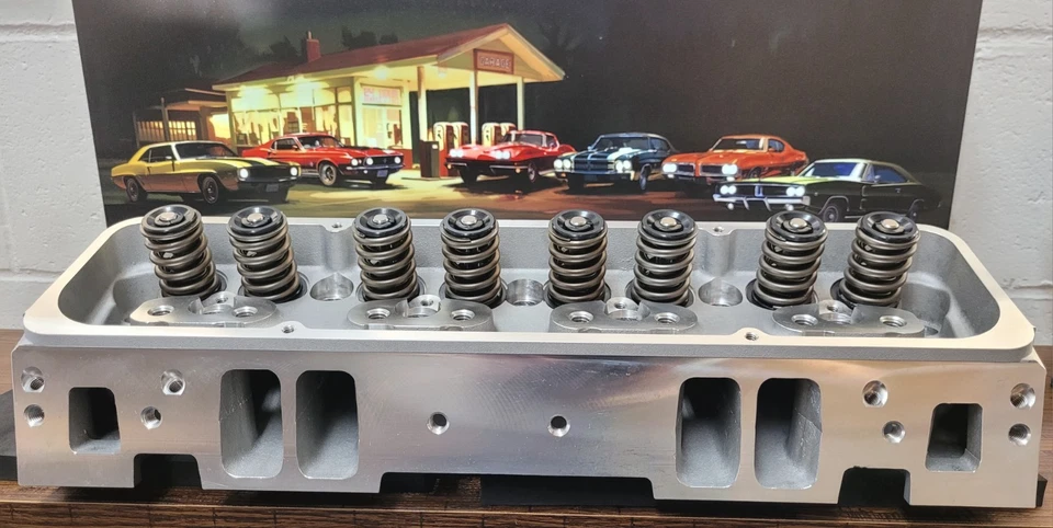 2 Bloque Pequeño Chevy 200cc Corredor de Admisión 68cc Cámara Culata 327 350 400 Foto 2 de 4