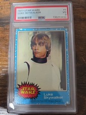 1977 Star Wars Luke Skywalker Trading Card #1 PSA 3