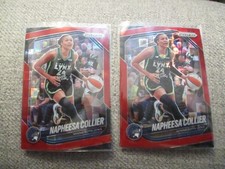 TWO 2025 Panini Prizm WNBA Napheesa Collier Red PandoraPrism/199 Minnesota Lynx