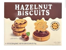 LE CHIC PATISSIER HAZELNUT FILLED COOKIE 42.89 OZ
