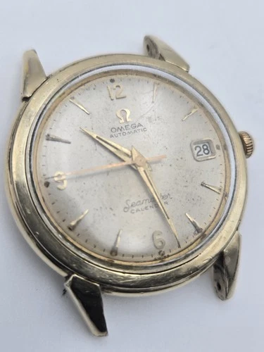 Omega Seamaster Calendar Automatic 35mm 14K Gold Filled Date Watch