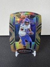 Justin Jefferson 2020 Select Copper Die Cut /355 Rookie Card Minnesota Vikings. rookie card picture
