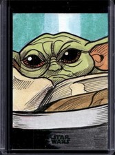 2024 Topps Chrome Star Wars Galaxy Eric Medina Sketch Black Foil #1/1