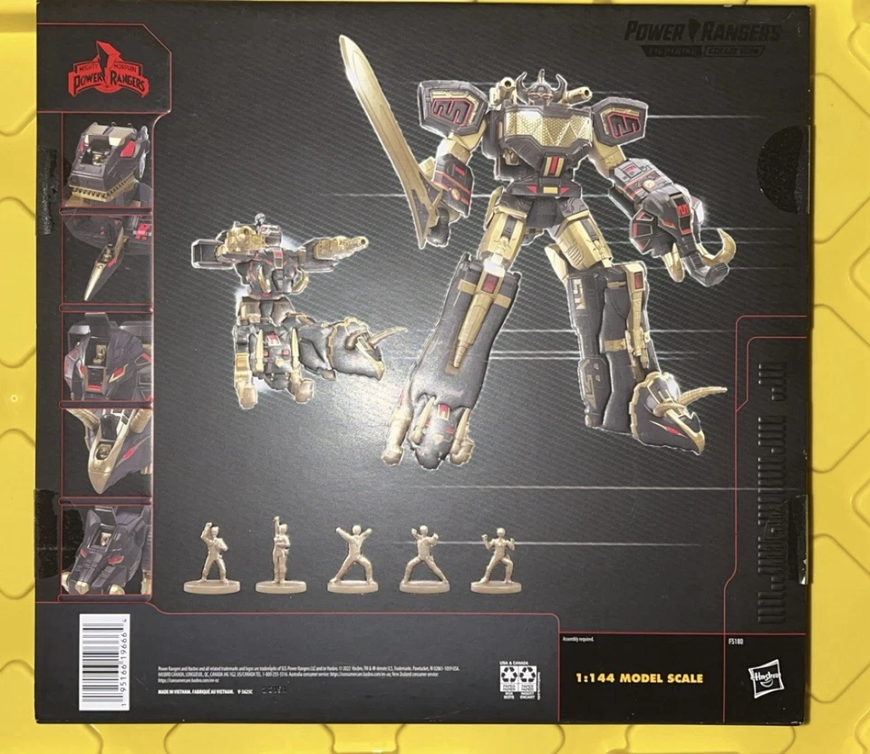 Power Rangers Zord Ascension Project Black & Gold Dino Megazord Special Edition - Image 2 of 2