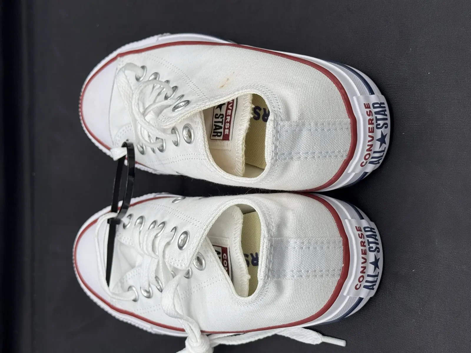 Converse Chuck Taylor All Star Ox White Canvas Trainers UK 4.5 EU37 M7652C Low image 8