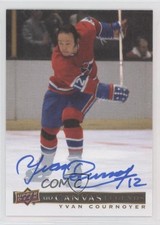 2020-21 SP Signature Edition Legends UD Canvas Yvan Cournoyer #C-21 Auto HOF g9x