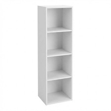 Libreria Scaffale 4 Vani Mobile Soggiorno Ufficio Casa 30x24x106 Cm