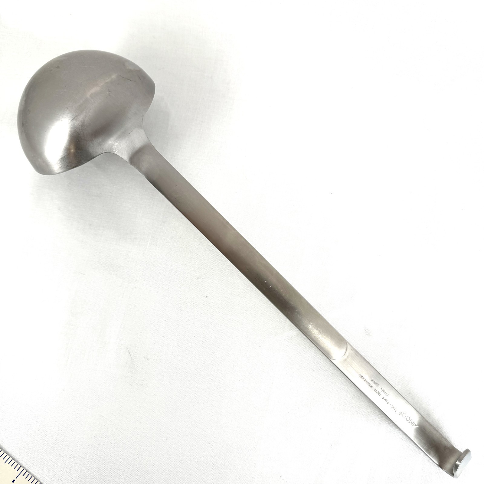 AMCO Ladle w Hook 16" Stainless Steel 8 oz Rust-Proof
