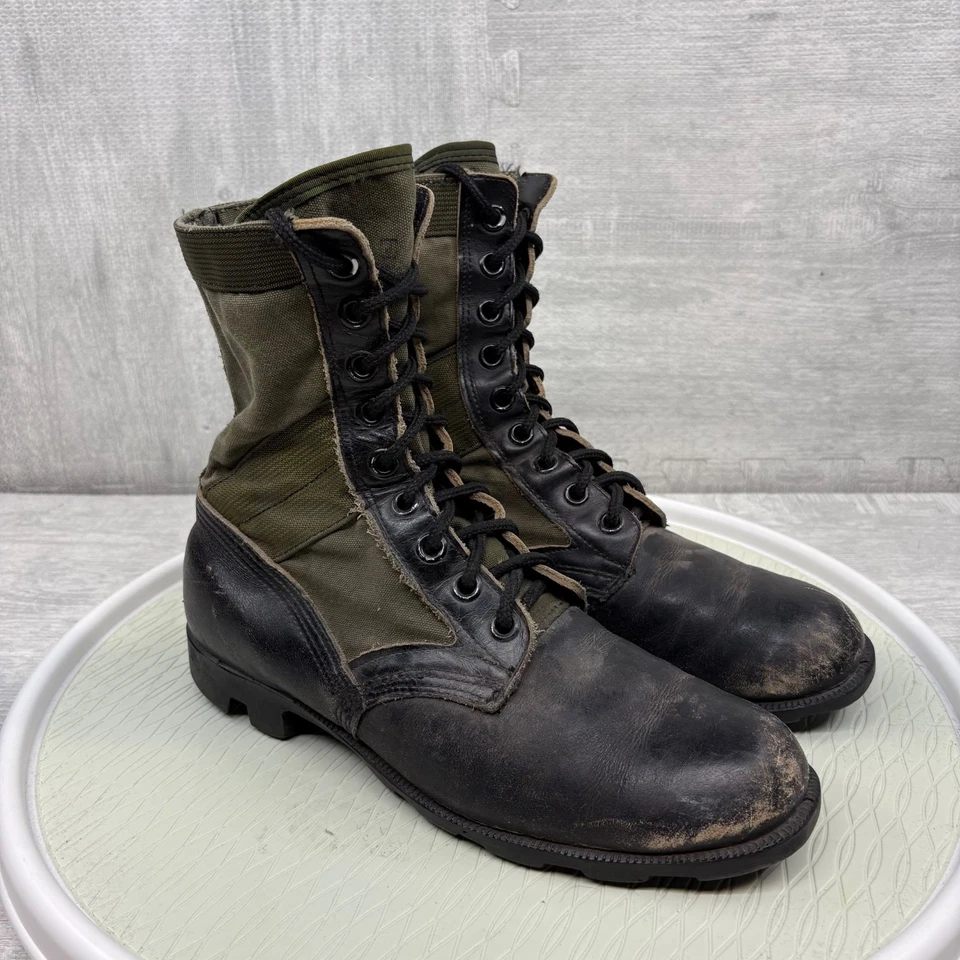Botas de Combate de Colección Vietnam Ejército de Estados Unidos Selva Spike Protectoras Para Hombres 9.5R Bata Foto 3 de 4