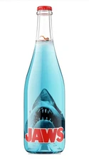 JAWS Blue Wine Spritzer, 50th Anniversary Collectible Bottle, Empty + CAP! SALE!