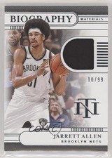 2019-20 Panini National Treasures Biography Materials 10/99 Jarrett Allen 0ne3
