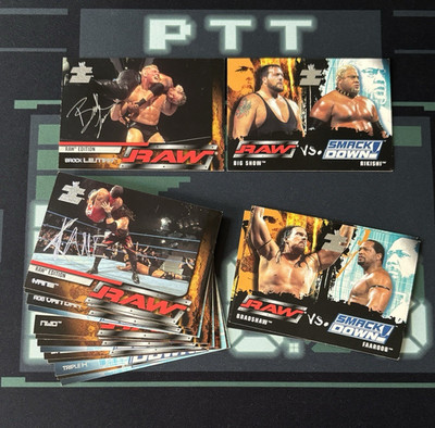 WWE Raw Vs Smackdown 2003 Karten Fleer WWF - Auswahlliste WWF
