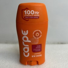 Carpe Antiperspirant Underarm Lotion Deodorant Rose Water 1.76 oz exp:01/28