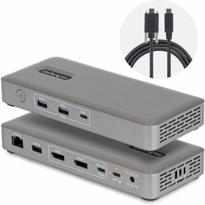 StarTech USB4 Docking Station Driverless Dual 4K for macOS and Windows Universal