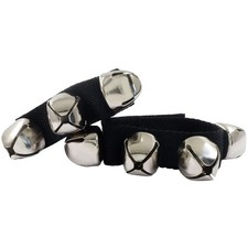 2 Pcs Adjustable Hand Wrist Bells Triggers, Musical Tambourine Wrist Shaking ...