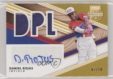 2020 Elite Extra Edition DPL Material Signatures Gold 7/10 Daniel Rojas Auto 7s2