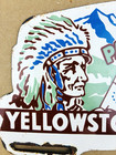 VINTAGE 12x6.5" YELLOWSTONE NAT'L. PARK GAS OIL  PORCELAIN LICENSE PLATE SIGN — photo 6