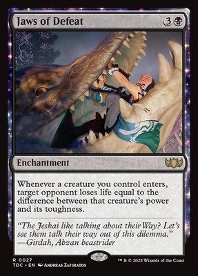 Jaws of Defeat 0027 Non Foil Rare Tarkir Dragonstorm Commander MTG NM