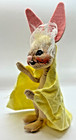 1993 Annalee Easter baby Bunny figurine in Slipper with Yellow blanket lace — photo 5