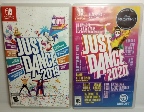 Just Dance 2019 and 2020 Nintendo Switch Lot of 2 Games Complete in Case CIB