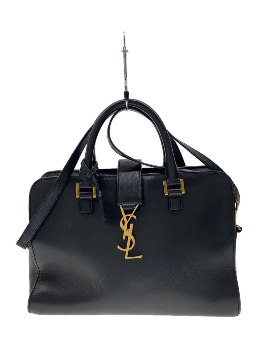 SAINT LAURENT BORSA A TRACOLLA PELLE NERA LISCIA CLD357395 1114 usata