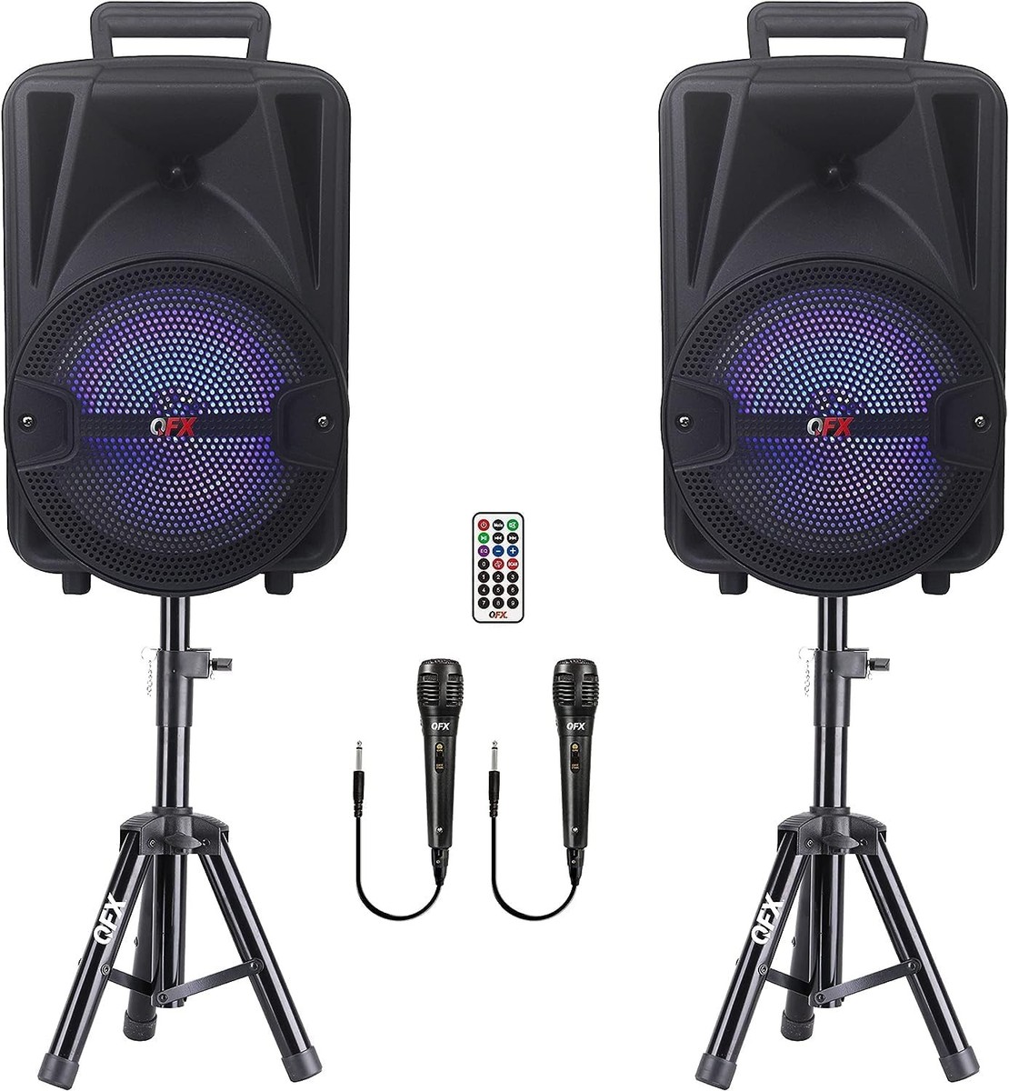 QFX PBX-800 TWS Bluetooth 8” Woofer 1” Tweeter Rechargeable QFX PBX-800 TWS Bluetooth 8” Woofer 1” Tweeter Rechargeable