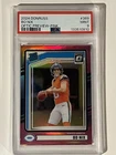 2024 Panini Donruss - Rated Rookie Bo Nix #369 Optic  Pink Prizm (RC) PSA 9