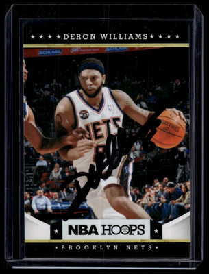 2012-13 Hoops #8 Deron Williams Auto (Hand-Signed)