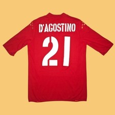 AS Roma #21 D'Agostino 2003 2004 Home Diadora Size XL Vintage Football Shirt