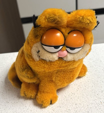 Vintage 1981 Dakin Garfield Plush Toy Sitting Cat Stuffed Animal 6.5 GC
