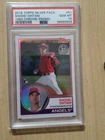 2018 Topps Silver Pack Shohei Ohtani RC rookie card 1983 Chrome #51 PSA 10 GEM