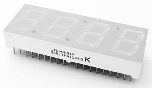LTC-5851Y LITE-ON SEMICONDUCTOR SEVEN SEGMENT LED DISPLAY (10/PK)