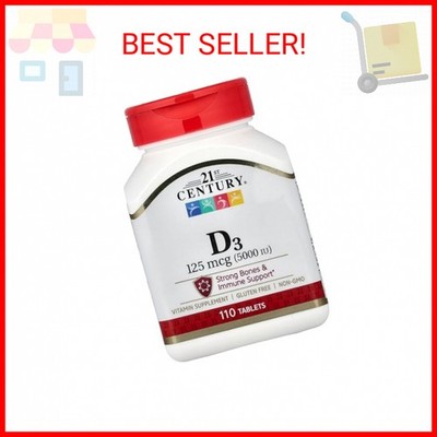 21st Century D 5000 IU Tablets, 110 Count