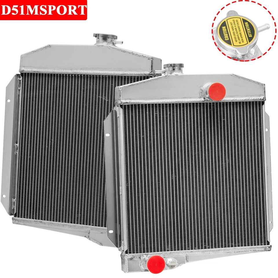 3 Row Aluminum Radiator For 1961-1971 International Harvester Scout 2.5 3.2L - Image 3 of 4