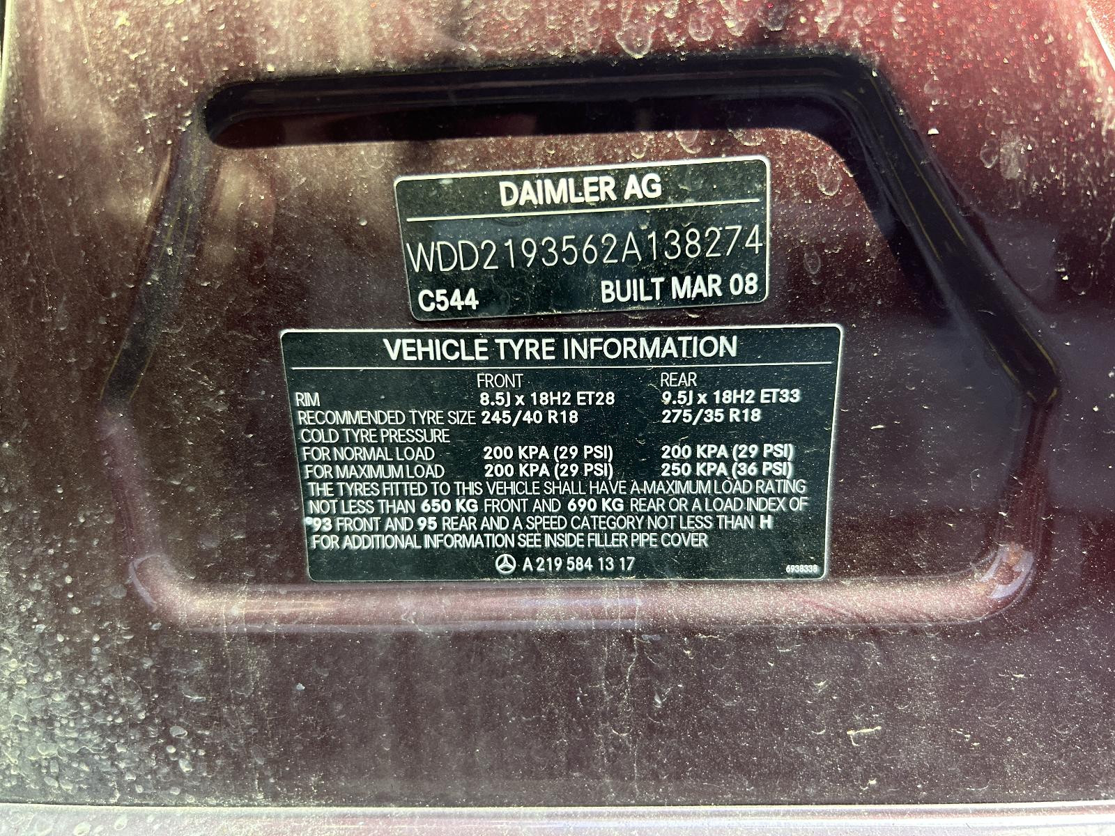 Mercedes CLS Class Left Rear Door 1/4 Glass C219 / CLS 350 04/2005-05/2011 - thumbnail 7