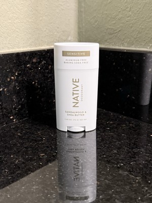 Native SENSITIVE Deodorant Sandalwood & Shea Butter 2.65 oz. (Aluminum Free) New