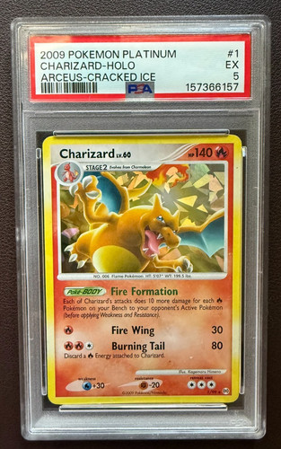 Charizard graded PSA 5 for sale on eBay