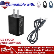 USB TypeC Charger for Beats Solo 4,Beate Studio Pro,Beats Powerbeats Pro 2 2025 