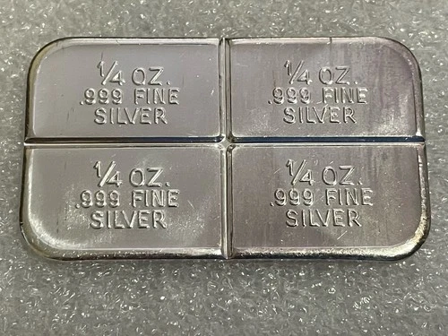 Rare! 1973 Divisible Prepper- 1 Troy Oz .999 Fine Silver Bar- Crabtree Mint
