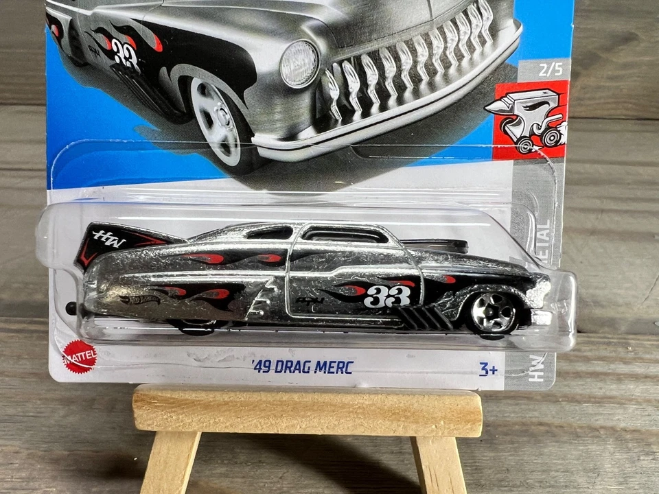 Hot Wheels 49 Drag Merc Zamac 1949 Mercury HW Rolling Metal xploraf Foto 2 de 3