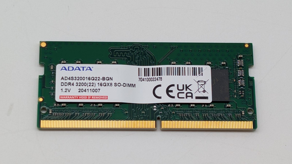 ADATA 16GB AD4S320016G22 DDR4 3200MHz SODIMM for sale online | eBay