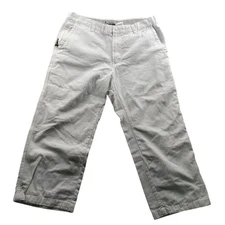 Columbia Womens Capri Pants Size 12 White Casual Outdoors Flat Front Classic