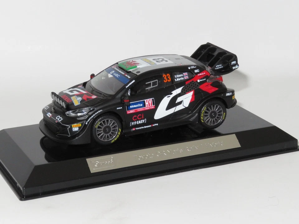 1/43 Toyota GR Yaris Rally1 Hybrid  Gazoo  Rally Sweden 2024 #33 E.Evans - Image 3 of 4