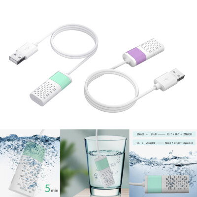 2Pcs Mini DIY Hypochlorous Acid Water Generator Disinfection Detergent Maker