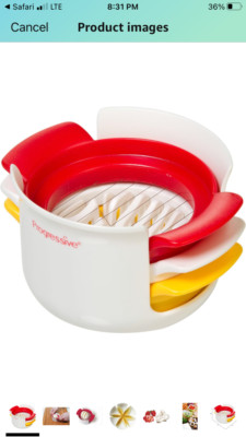 Progressive Prepworks Compact Egg Slicer Slice Wedge Eggs Mushrooms New No Box
