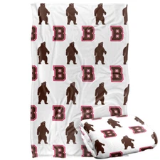 Brown University Logo Pattern Silky Touch Super Soft Throw Blanket