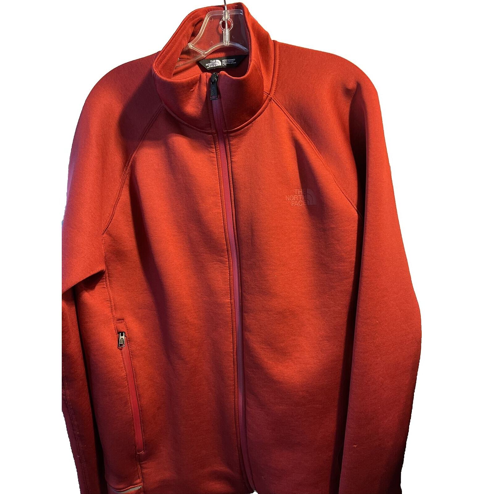 The North Face Men’s L Red Long Sleeve Full Zip Polyester Blend Jacket